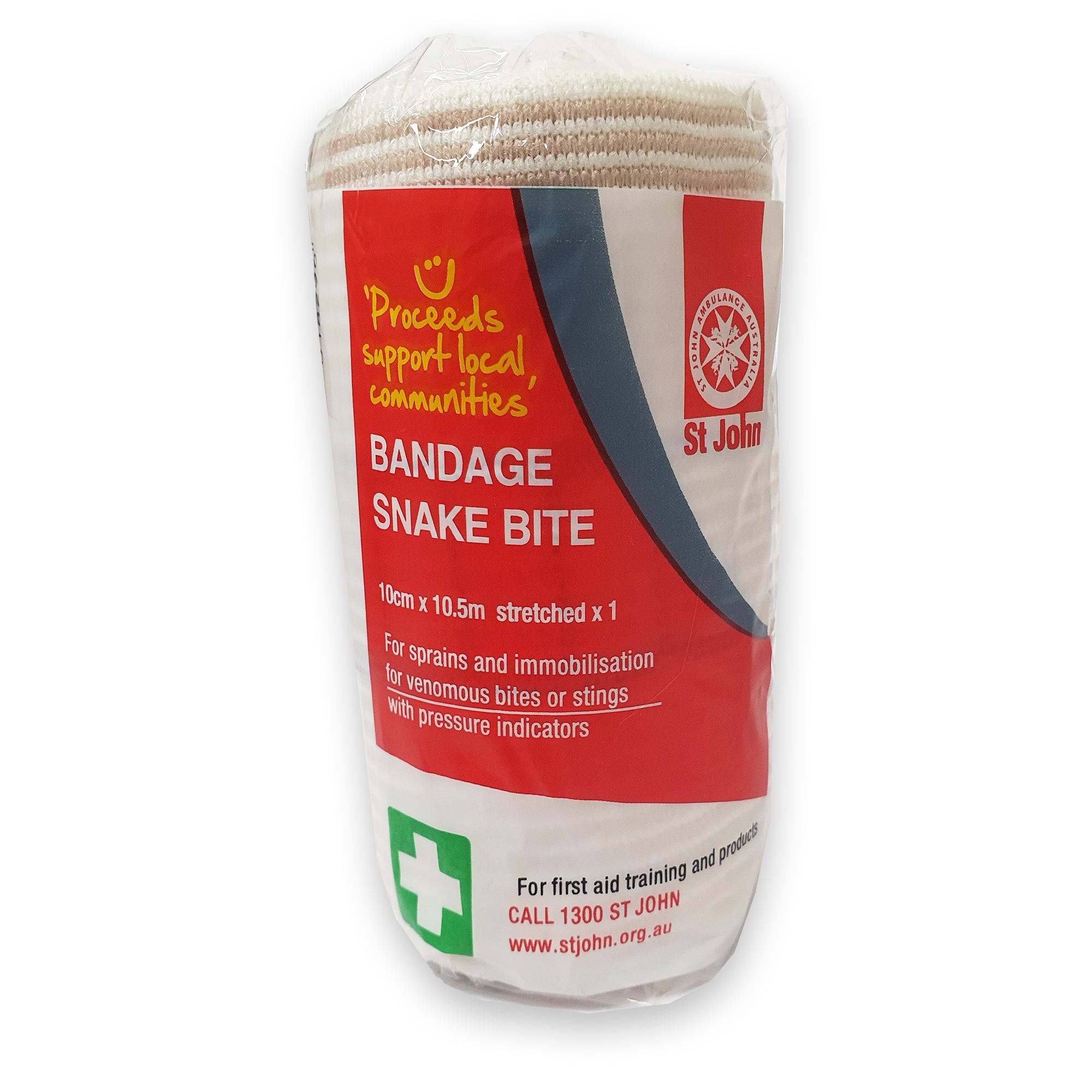 Bandage Snake Bite - 10cm x 10.5m – St John Ambulance National Online Shop