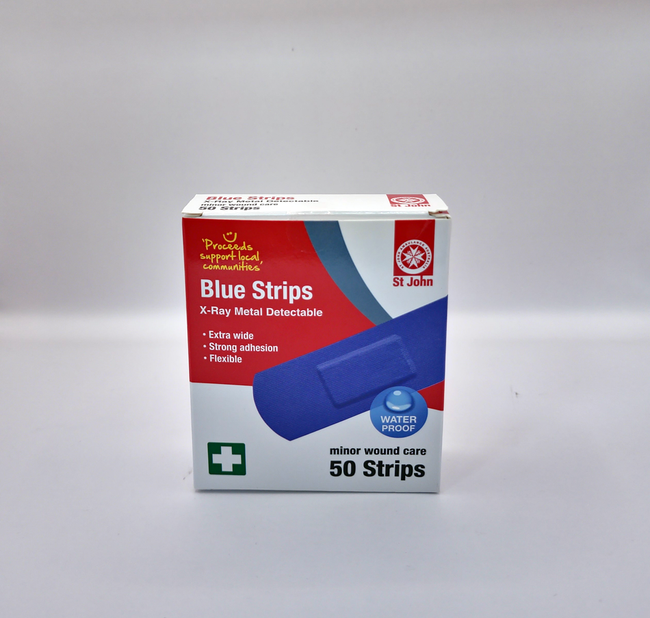 Blue X-Ray Metal Adhesive Strips - 50 pack
