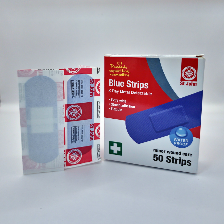 Blue X-Ray Metal Adhesive Strips - 50 pack