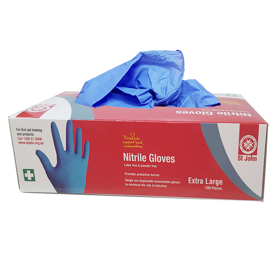 Nitrile Gloves X-Large - 100 Pack