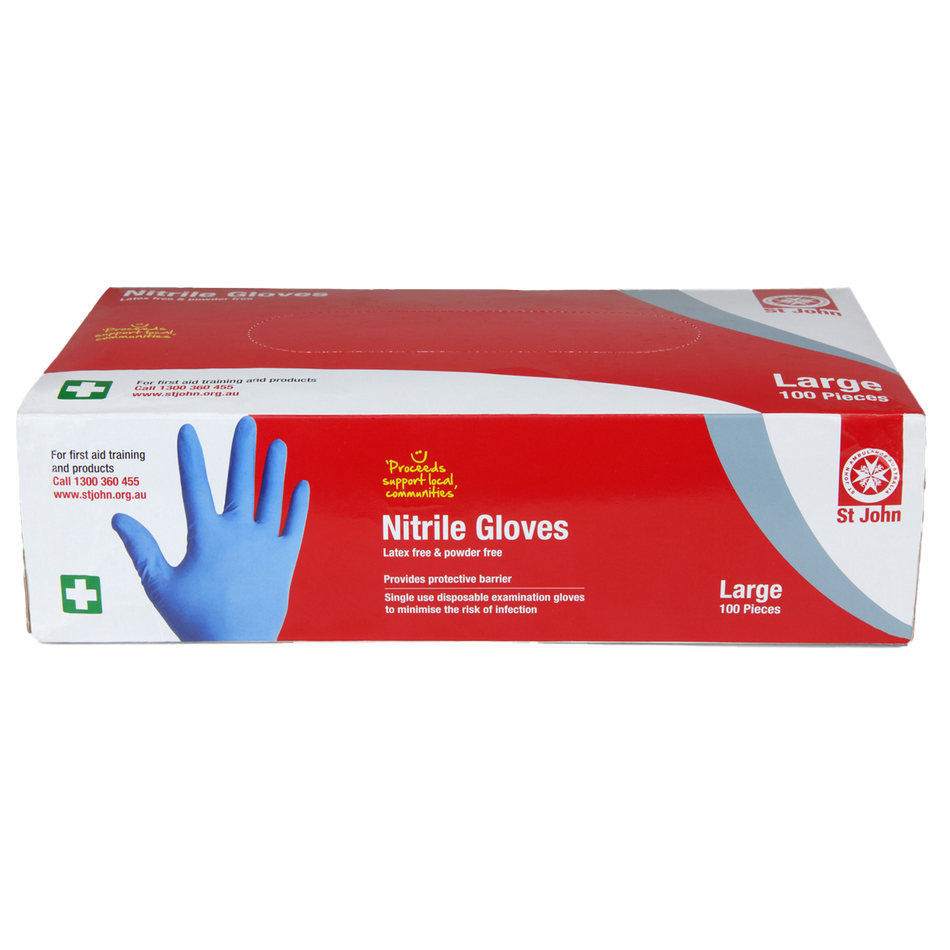 Nitrile Gloves Large - 100 Pack
