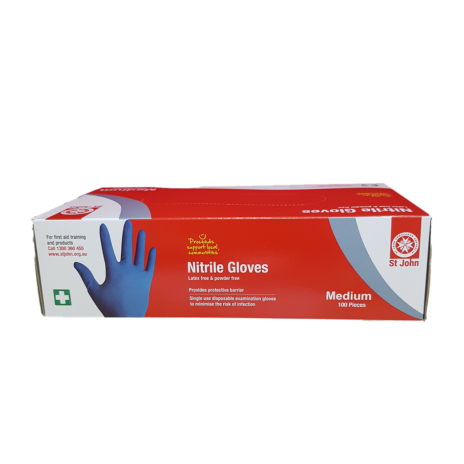 Nitrile Gloves Medium - 100 Pack