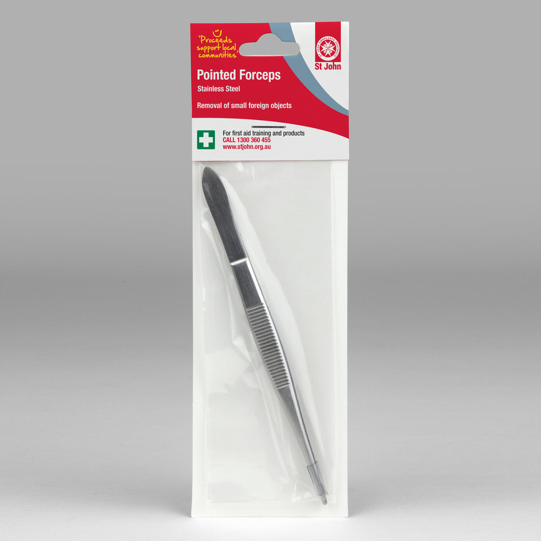 Forceps Pointed 12.5cm SS Sharp – St John Ambulance National Online Shop