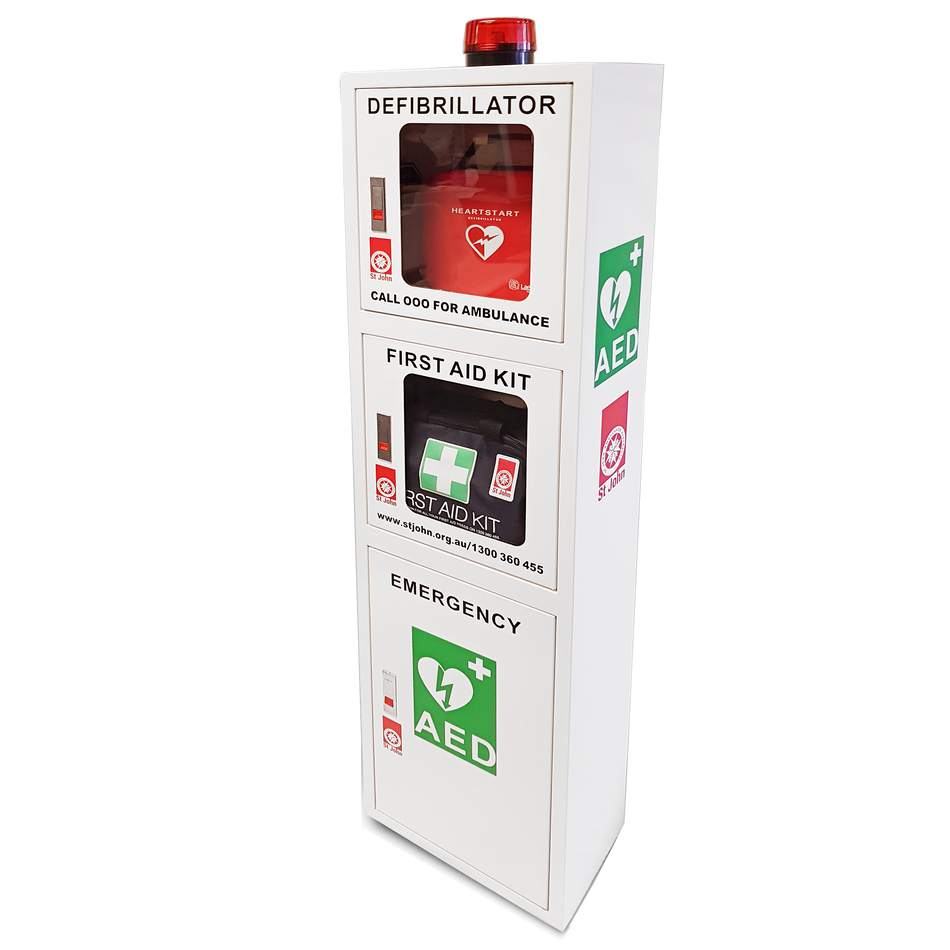 Defibrillator Cabinet 3 in 1 First Aid Station