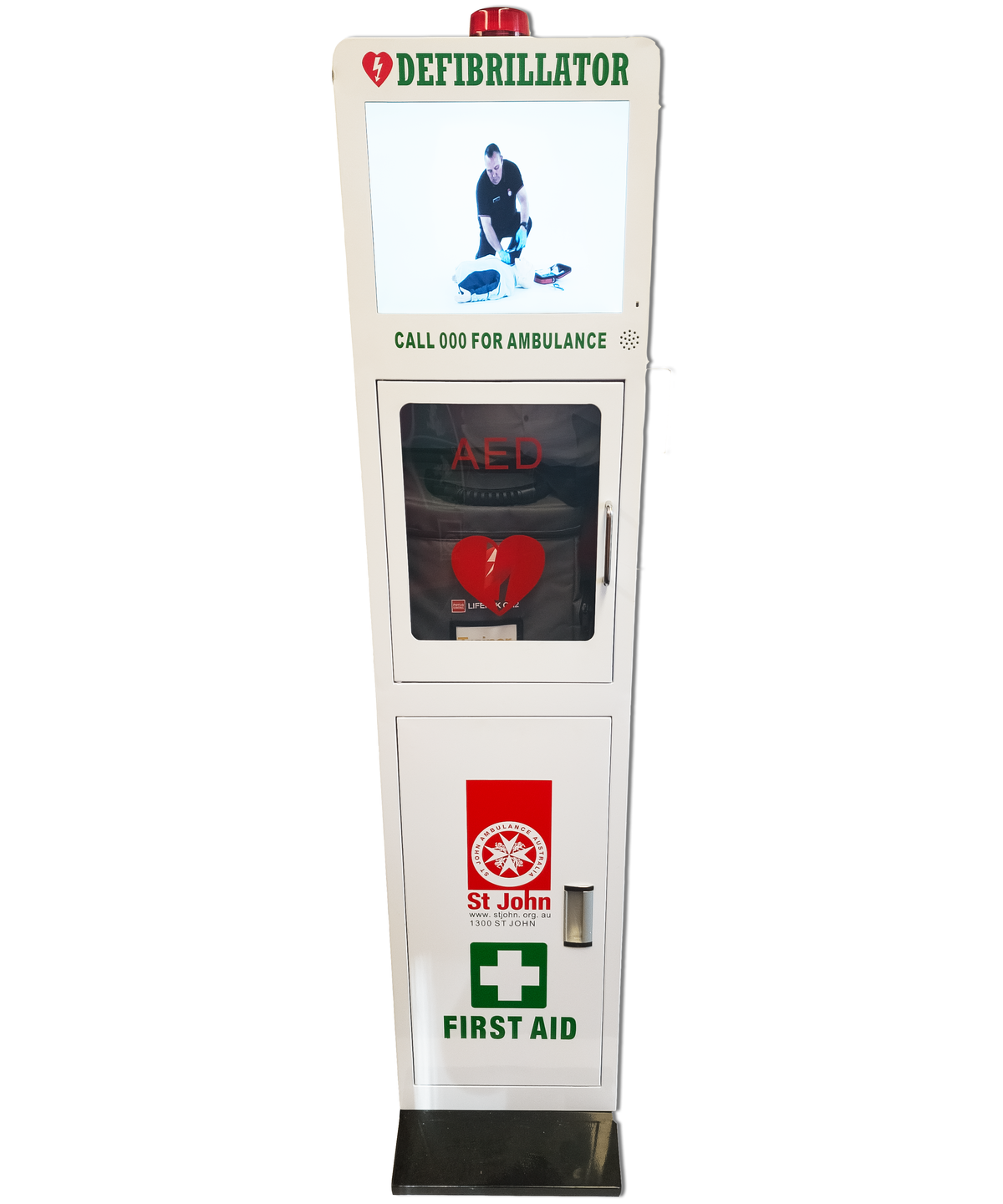 Defibrillator Cabinet Video Floor Stand – St John Ambulance National ...
