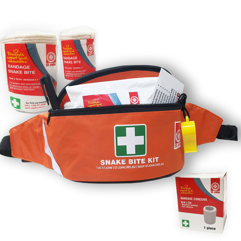 St John Snake Bite First Aid Kit - Bum Bag