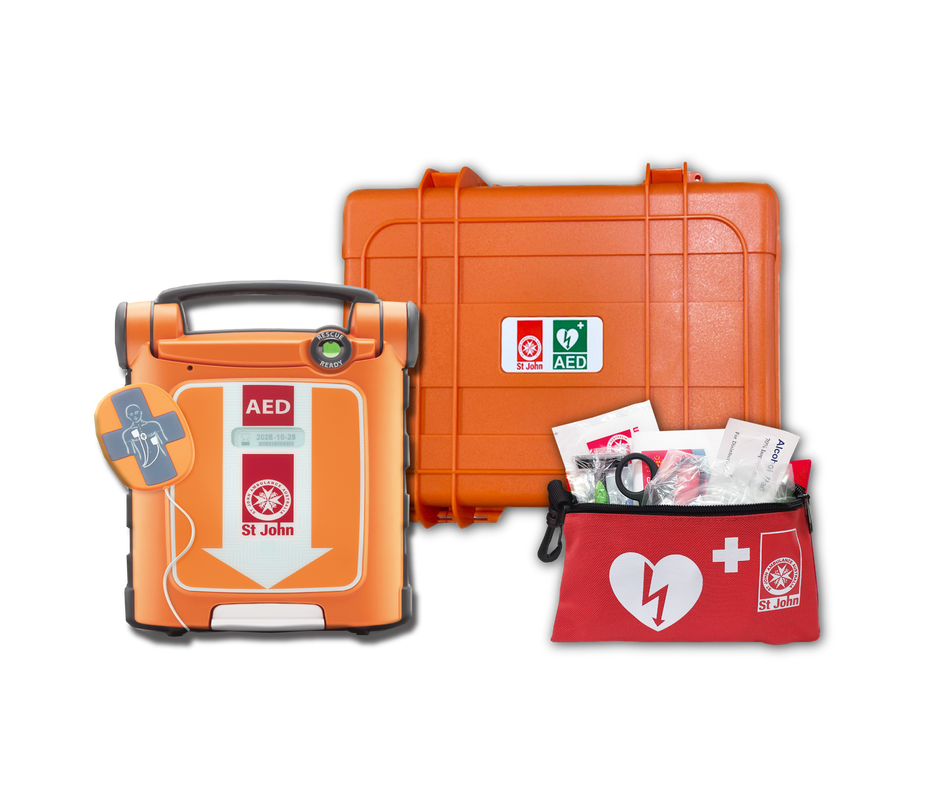 St John G5 FA CPR Defibrillator - Hardcase Bundle