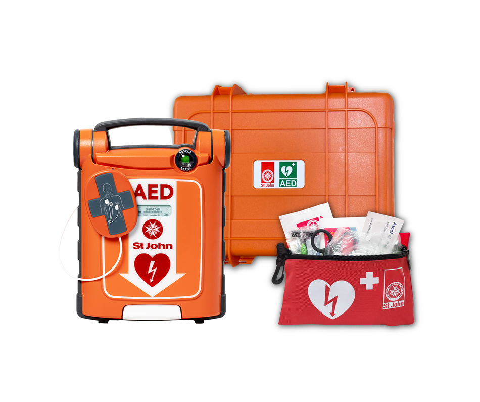 St John G5 FA CPR Defibrillator - Hardcase Bundle