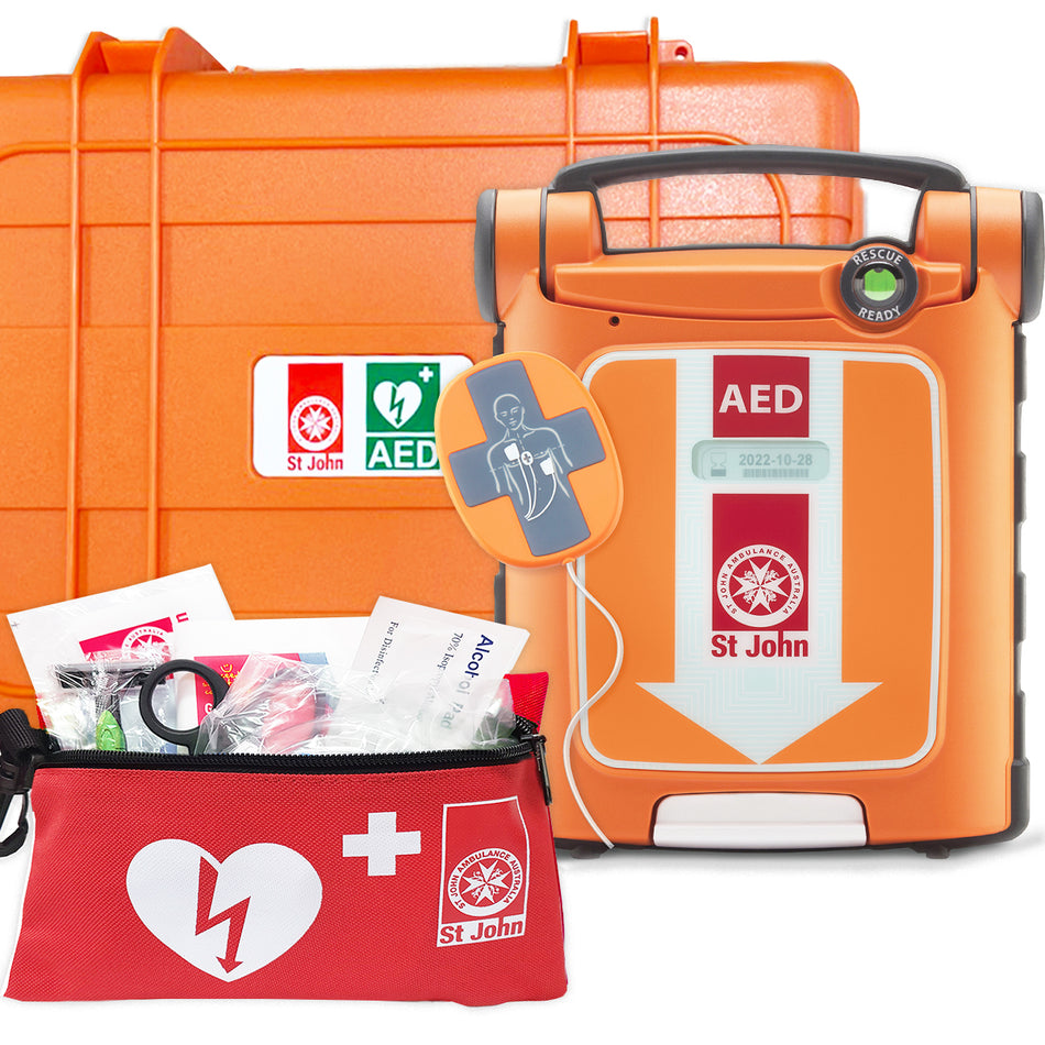 Defibrillator -St John G5 FA CPR Hardcase Bundle