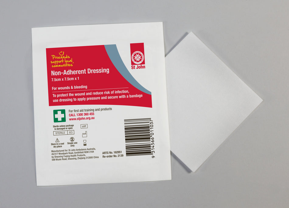 Non-adherent Dressing - 7.5cm x 7.5cm