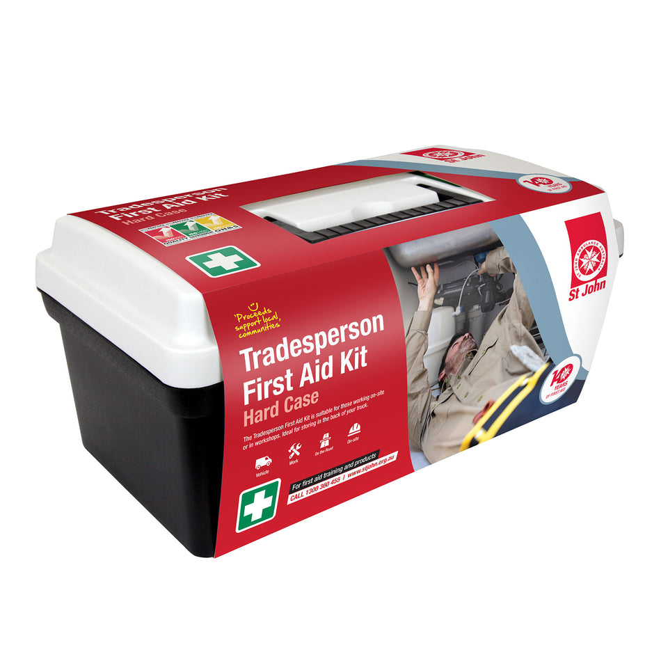 St John Tradesperson First Aid Kit - Hard Case