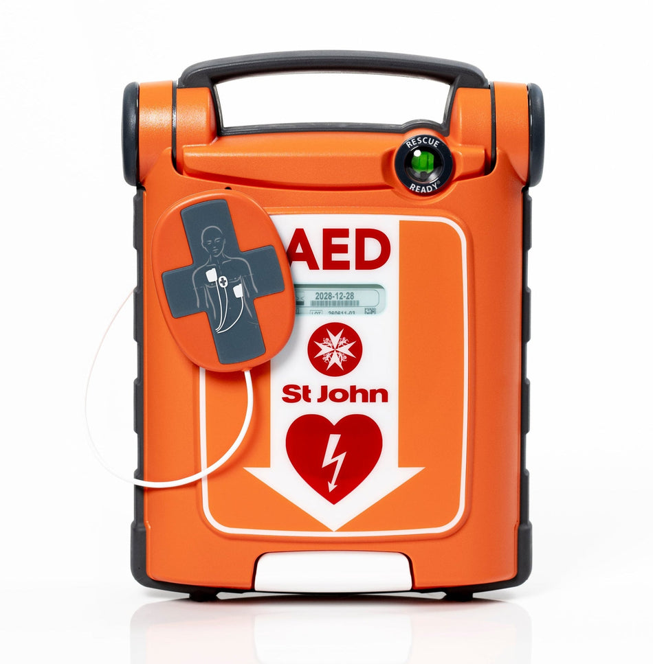 St John G5 Fully Automatic Defibrillator with CPR Feedback