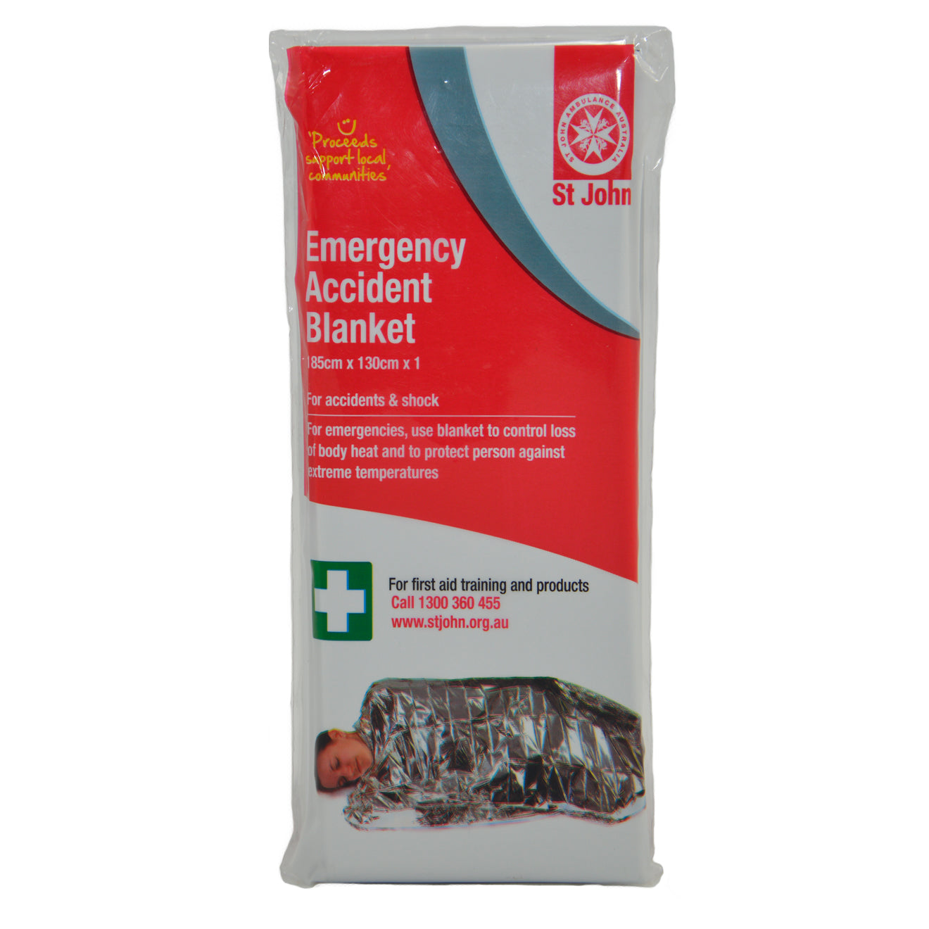 Emergency Accident Blanket 185cm x 130cm St John Ambulance National